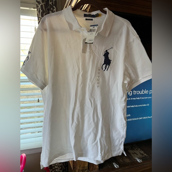 Ralph Lauren Big Pony NWT Polo White Mens XL custom Slim Fit! - Picture 11 of 11